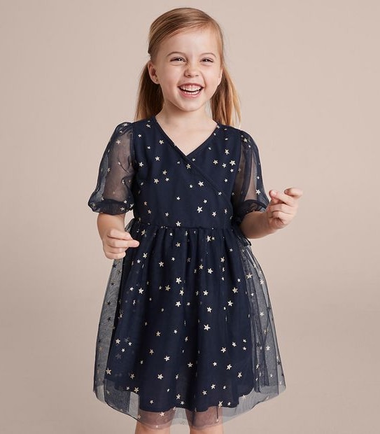 Tulle Wrap Dress