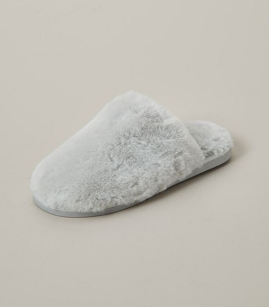 Womens Swansea III Faux Fur Scuff Slippers