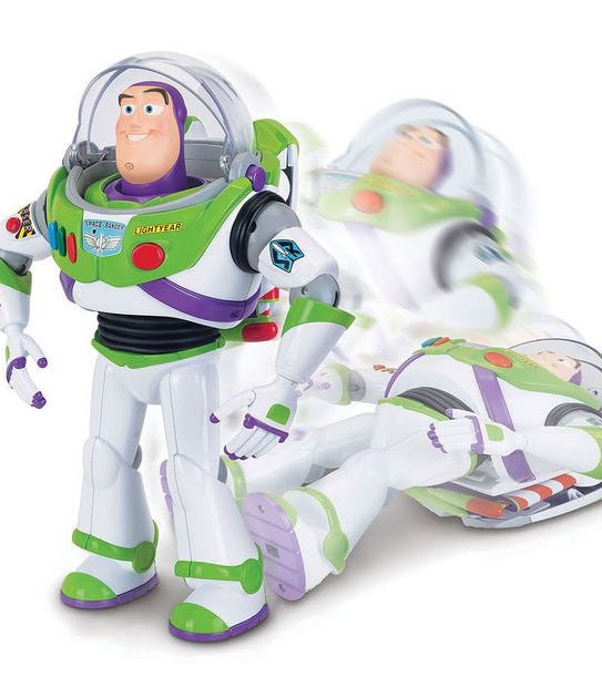 Disney Pixar Toy Story 4 Talking Buzz Lightyear With Interactive Drop-Down Action Feature Figure