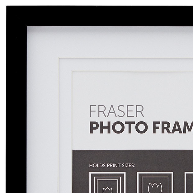 Fraser 20 x 25cm Frame Black Target Australia