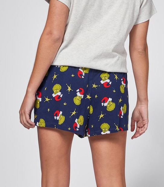 Dr Seuss Mama Grinch Shorts and T-Shirt Sleep Set