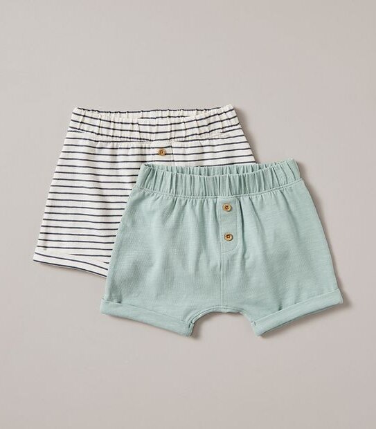 2 Pack Baby Organic Cotton Shorts