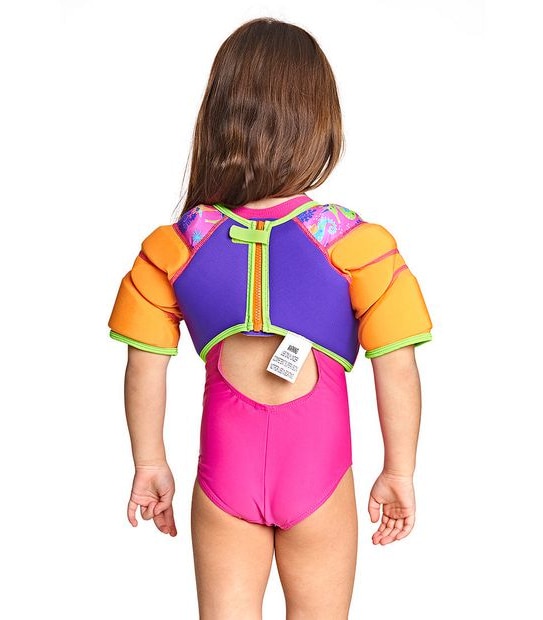 Zoggs Water Wings Swimming Vest - Mermaid Flower - 15-18kg