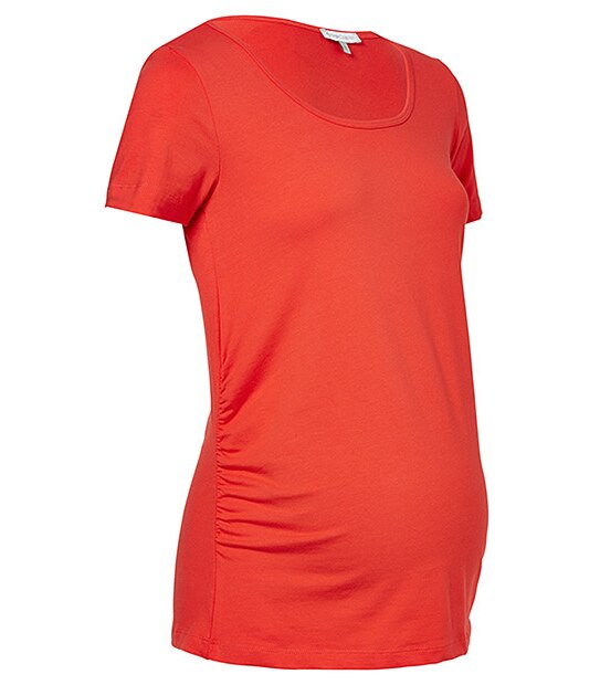 Basic Maternity T-Shirt - Hibiscus