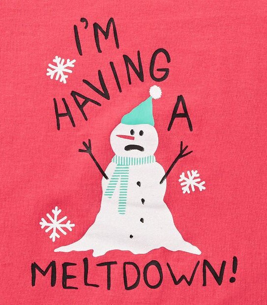 Short Sleeve Snowman T-Shirt With Bonus Headband