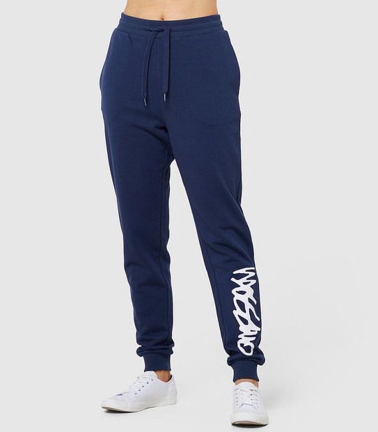 Mossimo Script Trackpants - Navy Blue
