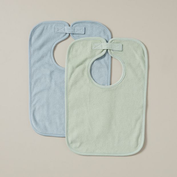 2 Pack bub. Organic Cotton Terry Towelling Bibs Target Australia