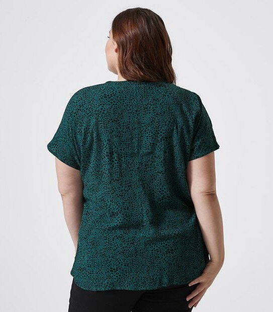 Belle Curve Dallas Shirred Neck Top