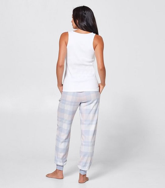 Shelf Bra Singlet Top - White