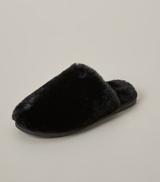 Womens Swansea III Faux Fur Scuff Slippers