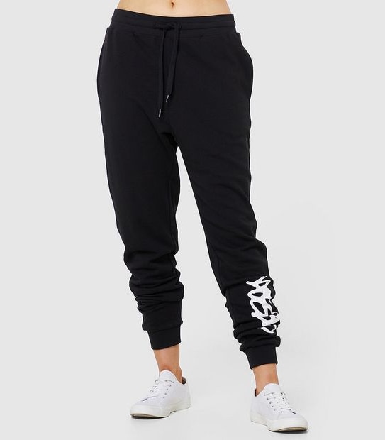 Mossimo Script Trackpants - Black