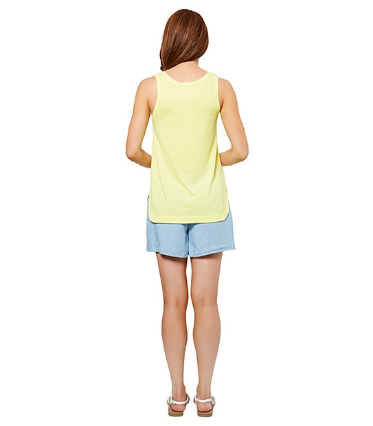 Curved Hem Tank - Yellow 2 of 5