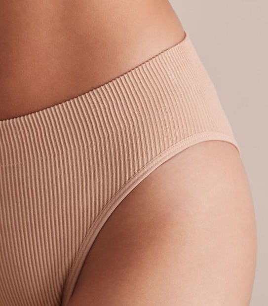 Lily Loves Rib Hi Waist Bikini Briefs