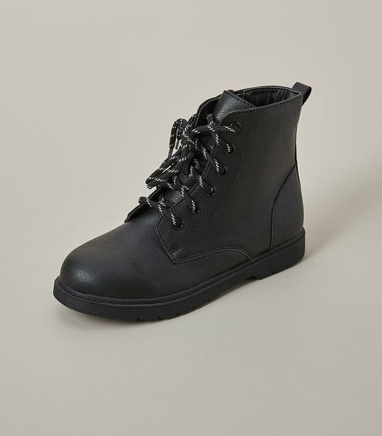 Kids Military Lace-Up Boots