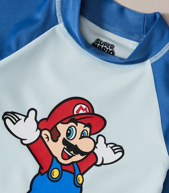 Super Mario Swim Rash Vest