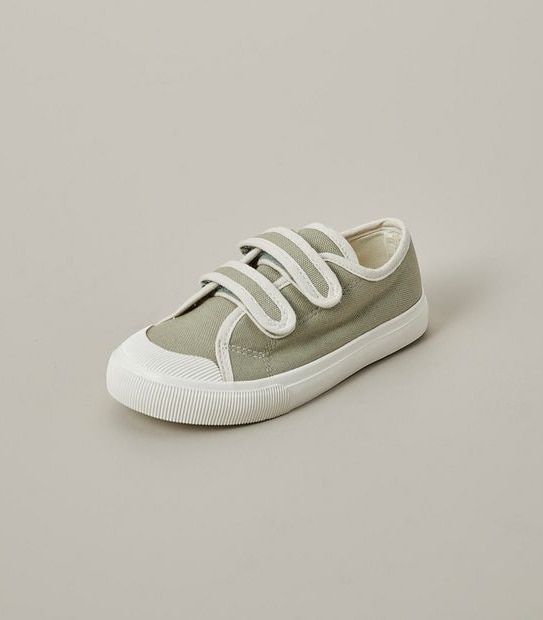 Kids Canvas Double Strap Sneakers