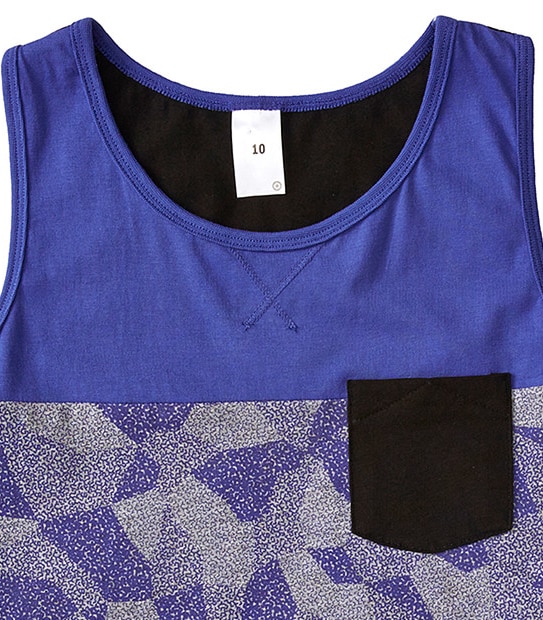 Boys' Panel Print Tank Top
