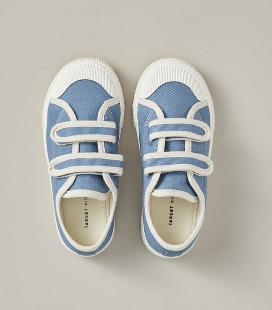 Kids Canvas Double Strap Sneakers
