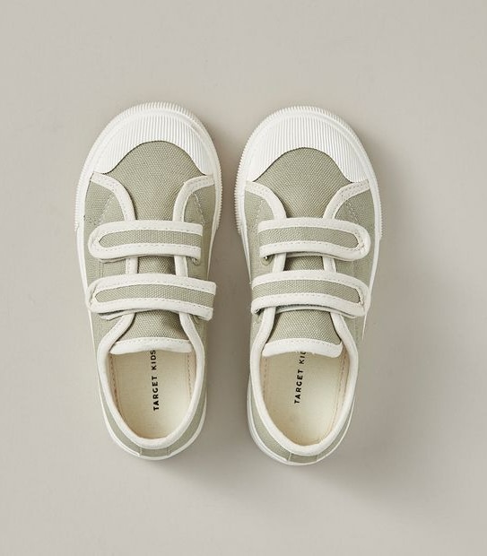 Kids Canvas Double Strap Sneakers
