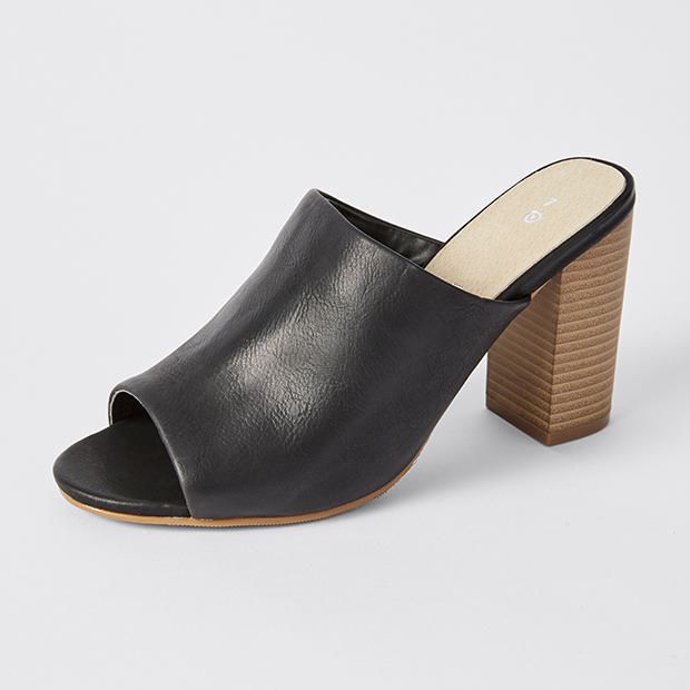 Samson High Heel Mules Black Target Australia