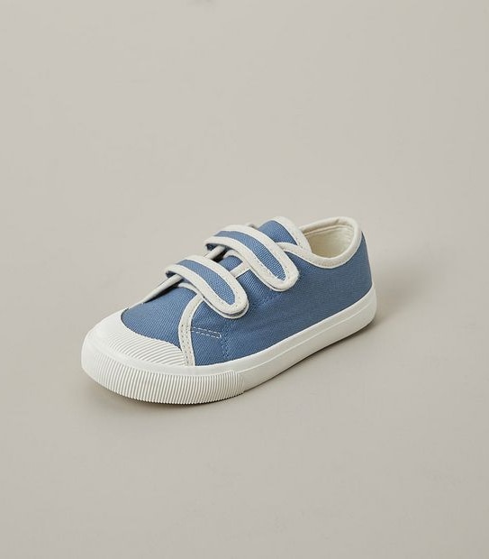 Kids Canvas Double Strap Sneakers