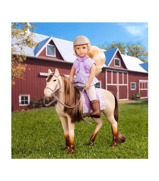 Lori Marjorie & Maple 15cm Mini Riding Doll & Horse Set