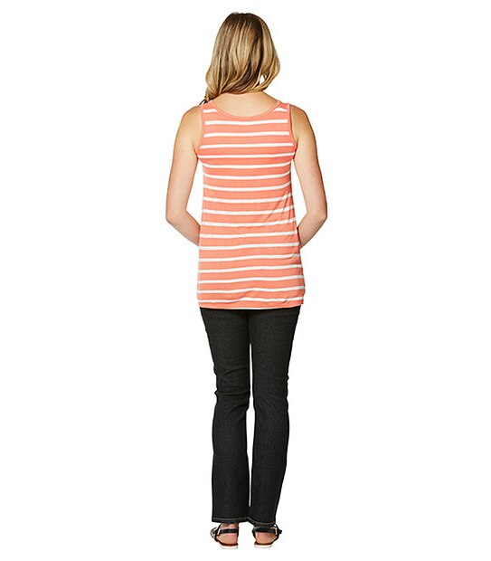Maternity Swing Tank - Salmon / White