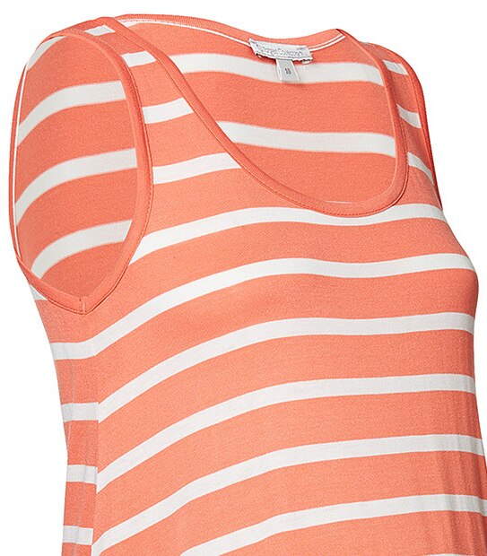 Maternity Swing Tank - Salmon / White