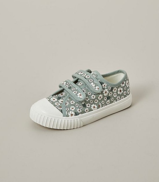 Kids Canvas Double Strap Sneakers