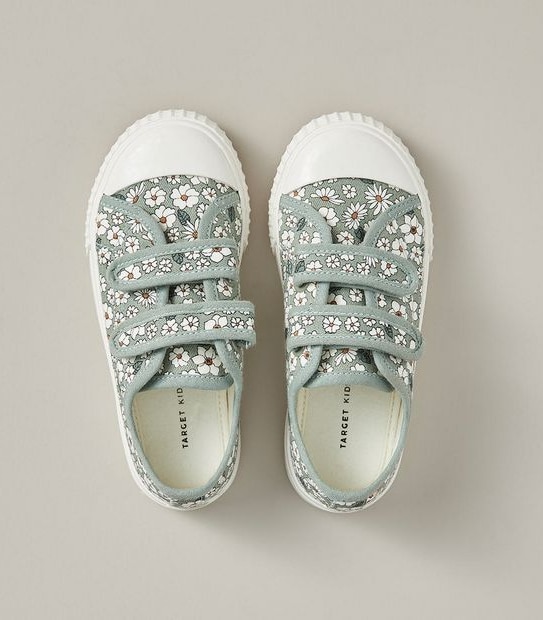 Kids Canvas Double Strap Sneakers