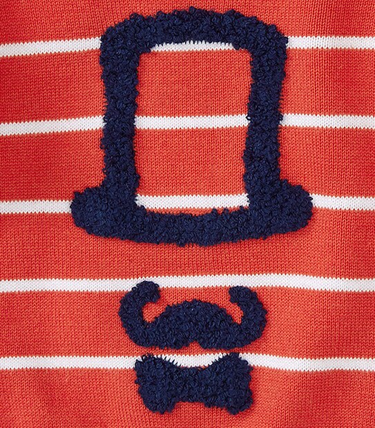 Boys' Moustache Knit Jumper