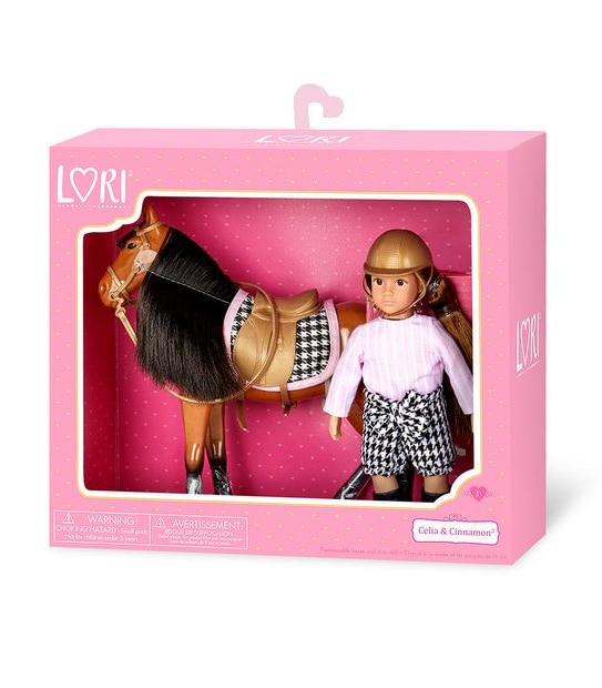 Lori 6" Riding Doll & Horse - Celia & Cinnamon