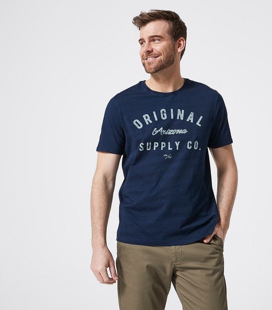 Printed T-Shirt - Indigo