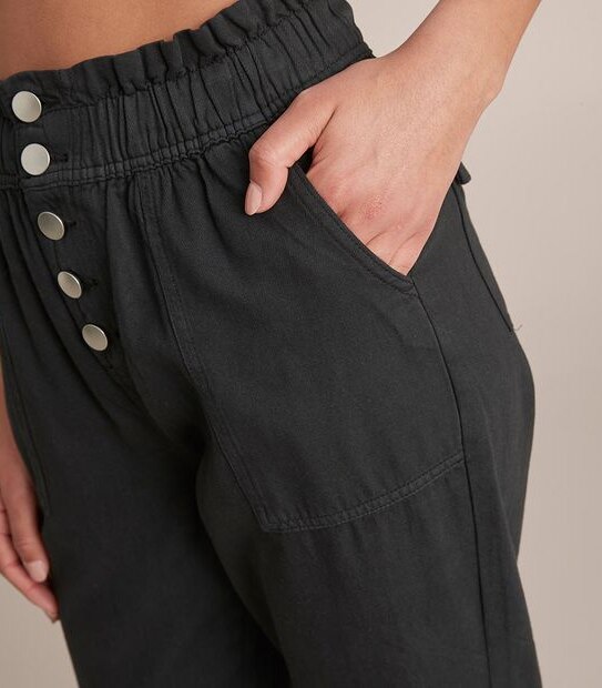 Lily Loves Button Front Tapered Pants