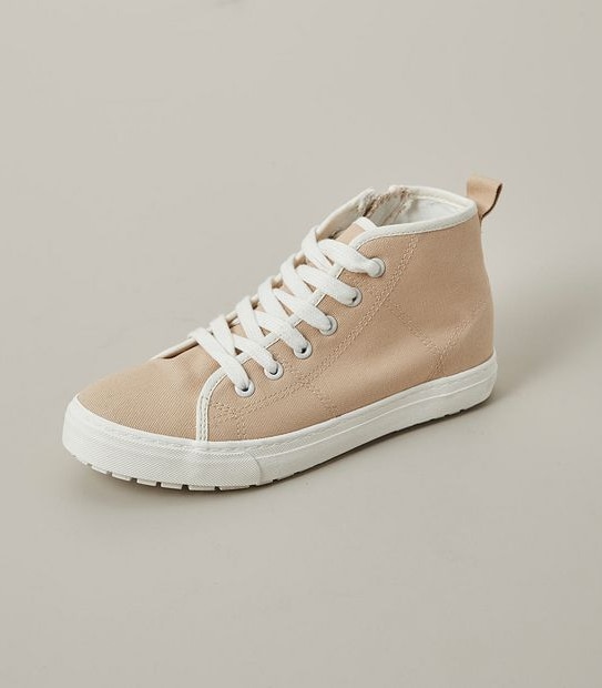 Kids Senior Canvas Hi-Top Sneakers