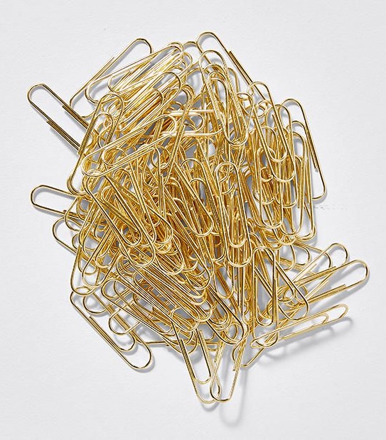 Ice Gold Paper Clips