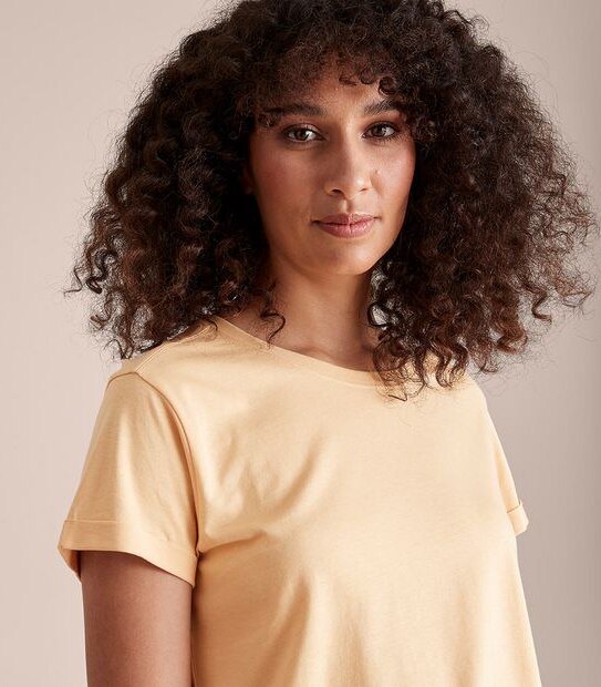 Cotton/Modal Relaxed Crew T-Shirt