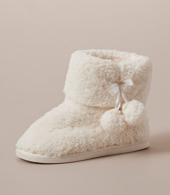 Kids Senior Sherpa Slipper Boots