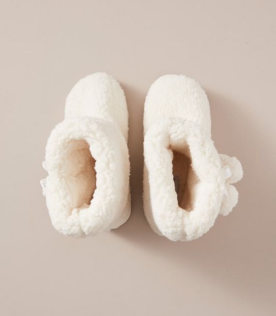 Kids Senior Sherpa Slipper Boots
