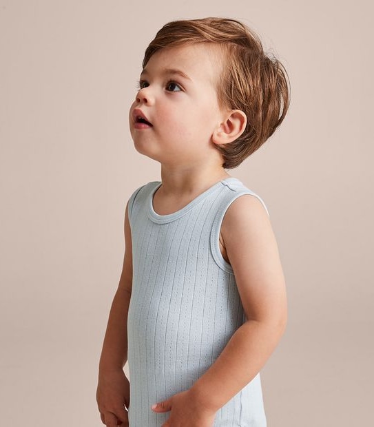 Baby Organic Cotton Pointelle Bodysuit