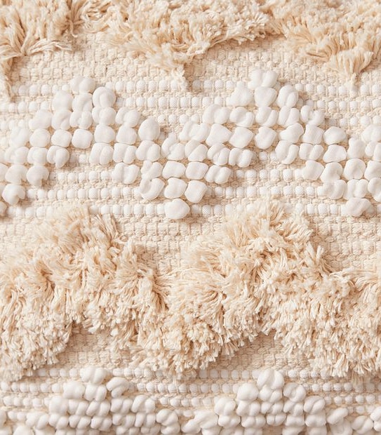 Azura Fringe Textured Breakfast Cushion