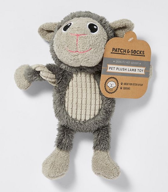 Patch & Socks Pet Plush Lamb Toy 