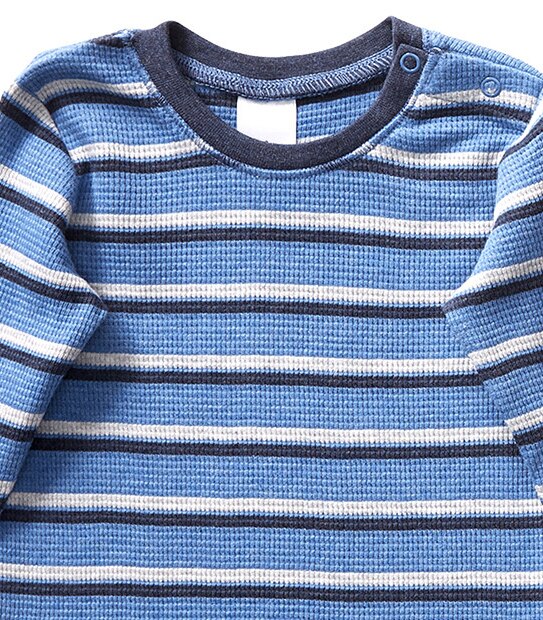 Baby 2 Pack Long Sleeve Thermal Waffle T-Shirts 2 of 5