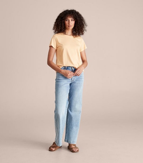 Cotton/Modal Relaxed Crew T-Shirt