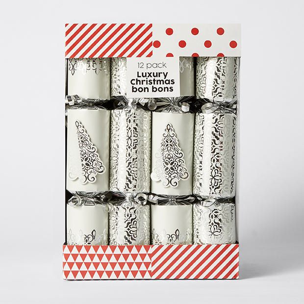 luxury 12 pack christmas bon bons white silver target australia bon bon christmas