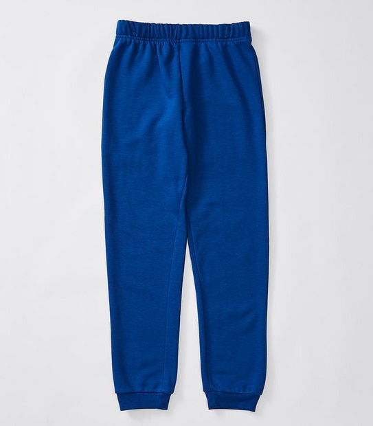 Fleece Cuffed School Trackpants - Blue