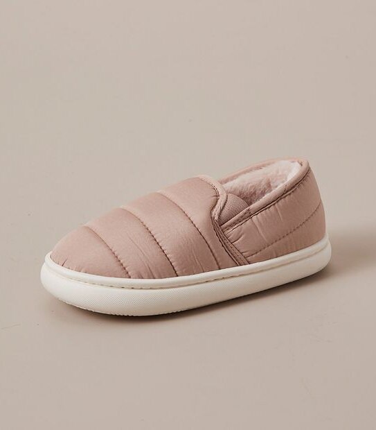 Kids Youth Quilted Slippers