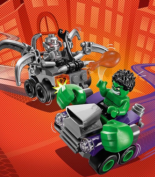 LEGO&reg; Marvel Super Heroes Mighty Micros: Hulk Vs. Ultron 76066