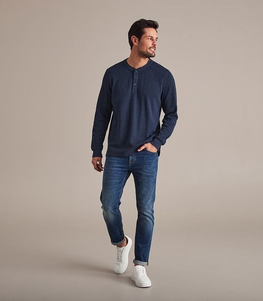 Henley Waffle T-Shirt