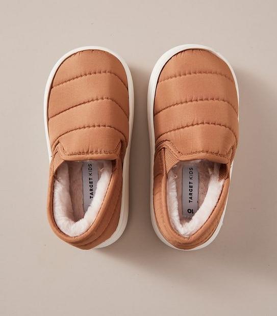 Kids Youth Quilted Slippers